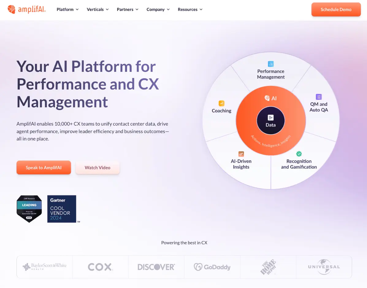 AmplifAI Call Center Speech Analytics Software