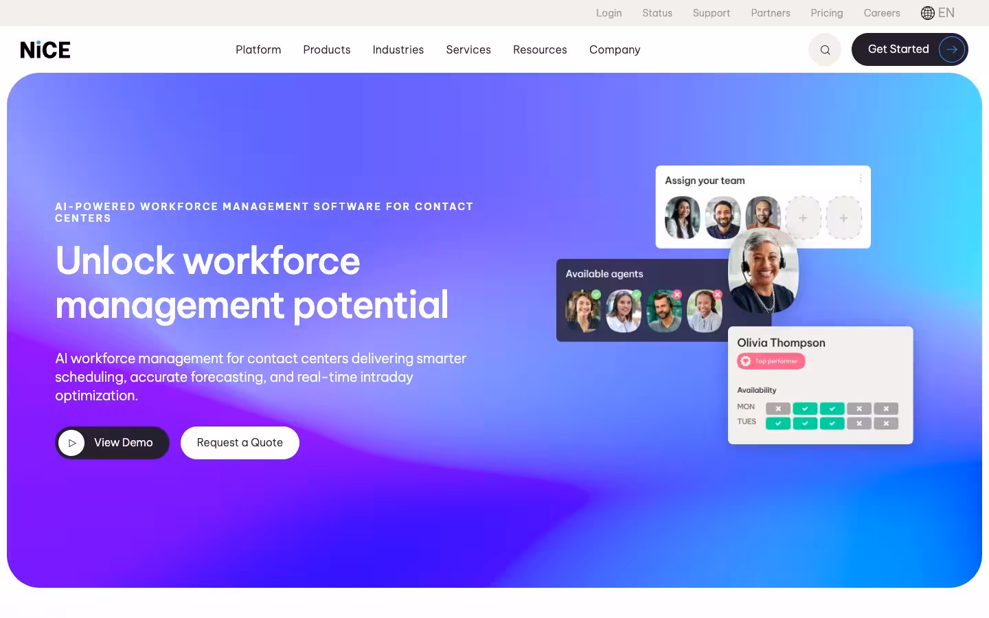 NICE CXone Workforce Management (WFM) Software