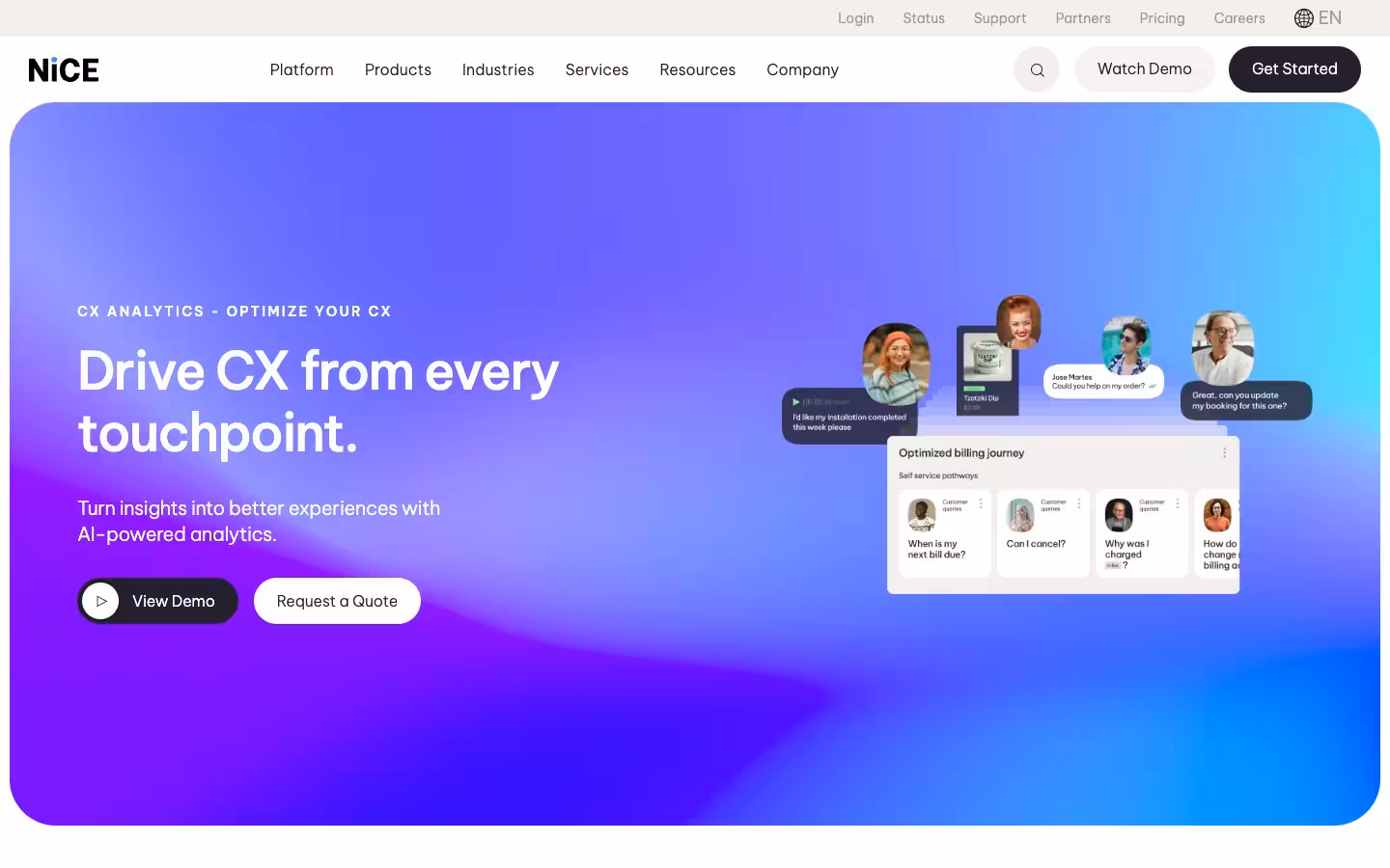 NICE CXone Contact Center as a Service (CCaaS) Software