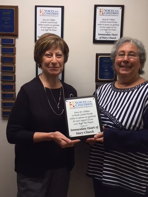 Lucille Blom and JoAnn Post of Immaculate Heart of Mary Church