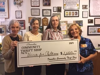 Valerie Schaem, Arlene Untch, Janis Edwards of Dunnellon Community Thrift Shop