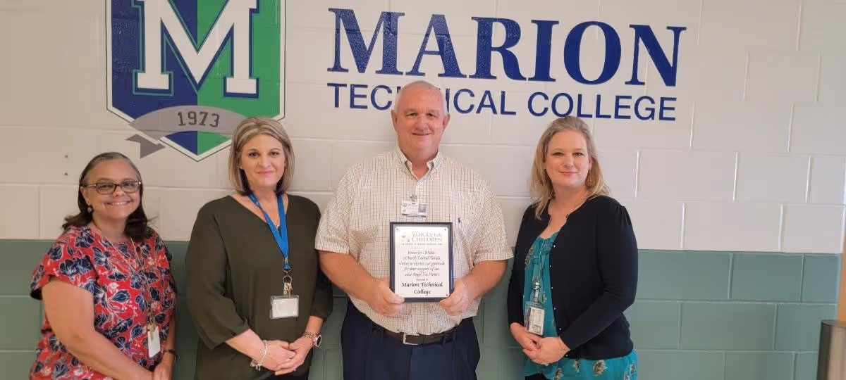Patty Boehmer, Rebecca Jozefik, Mike Kelly and Jennifer Rich of Marion Technical College
