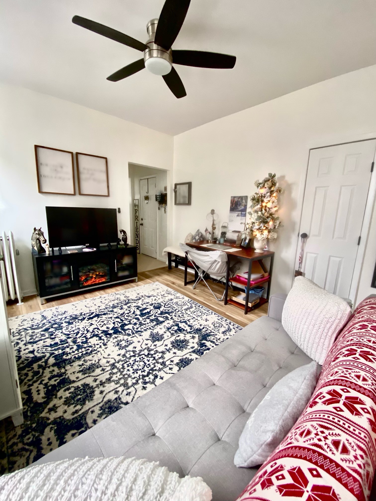 living room furnished