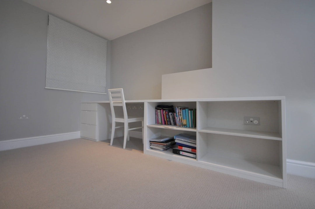 Bespoke desk and shelving