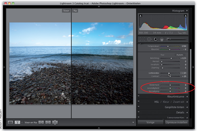 voorbeeldfoto in Adobe Photoshop van boek Scott Kelby
