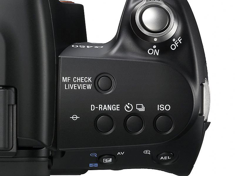 Sony A450 knop D range