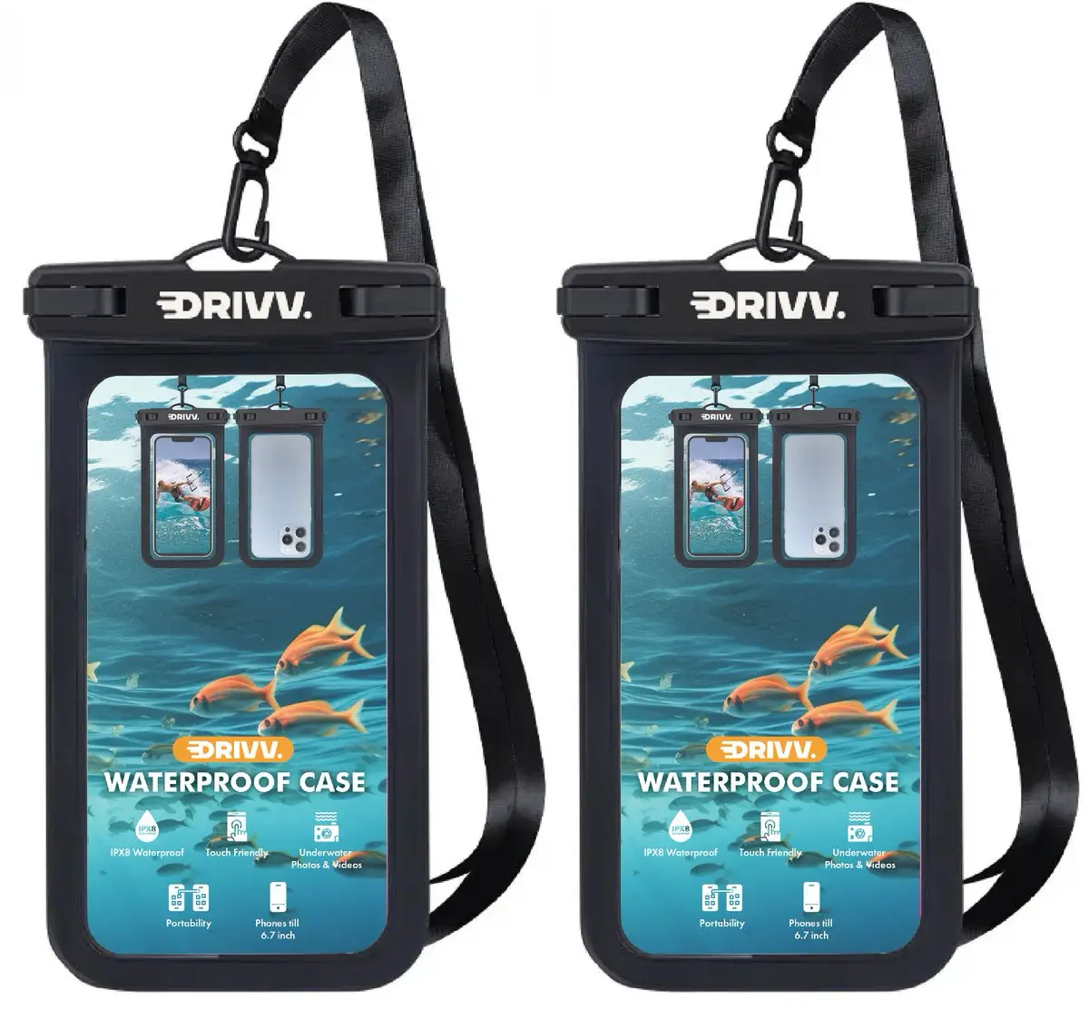 Underwater smartphone housing