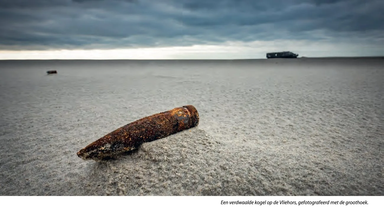 A Stray Bullet on the Vliehors, photographed by Jeroen Jazet