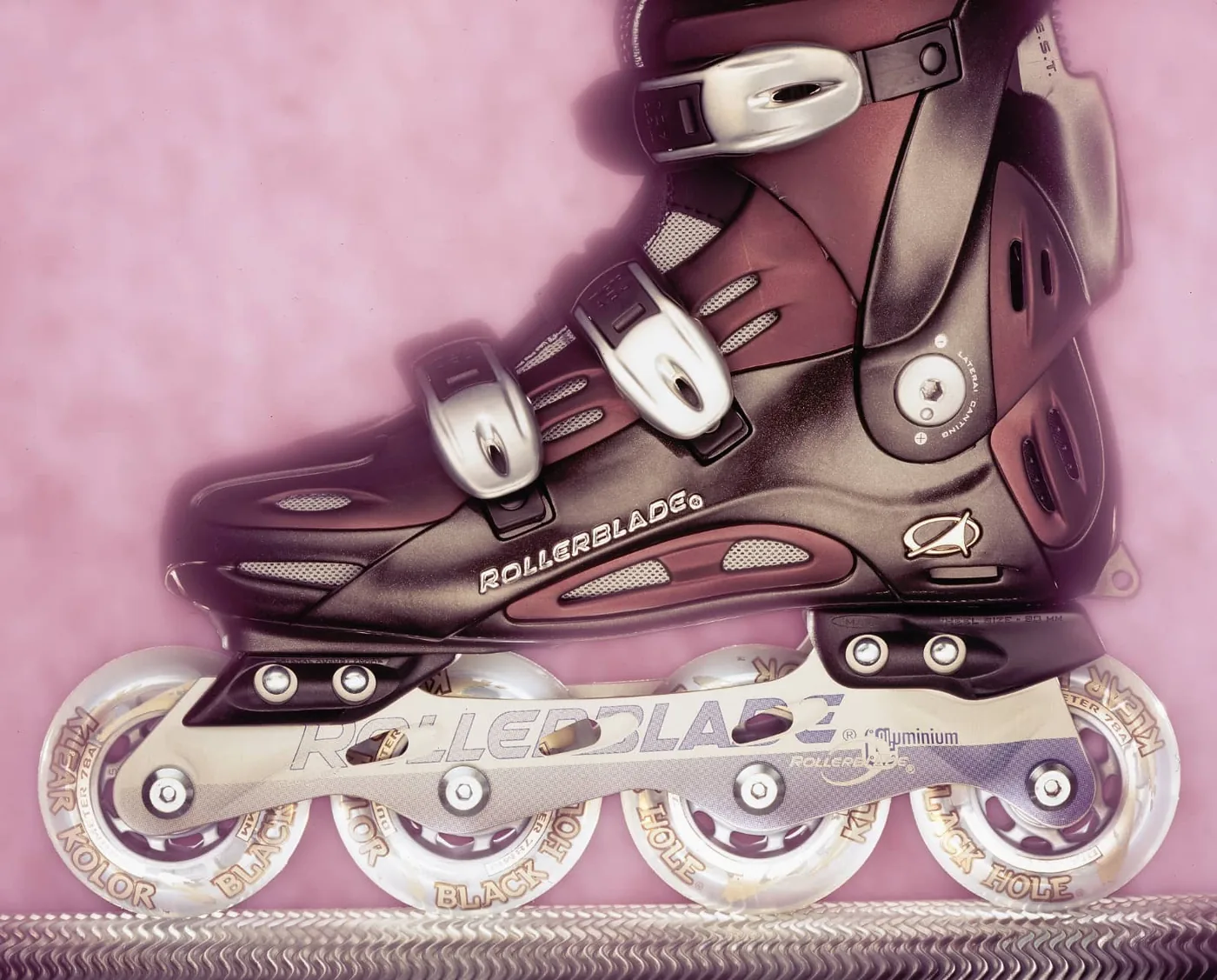 Rollerskate met lightpainting gefotografeerd door Alex de Smit