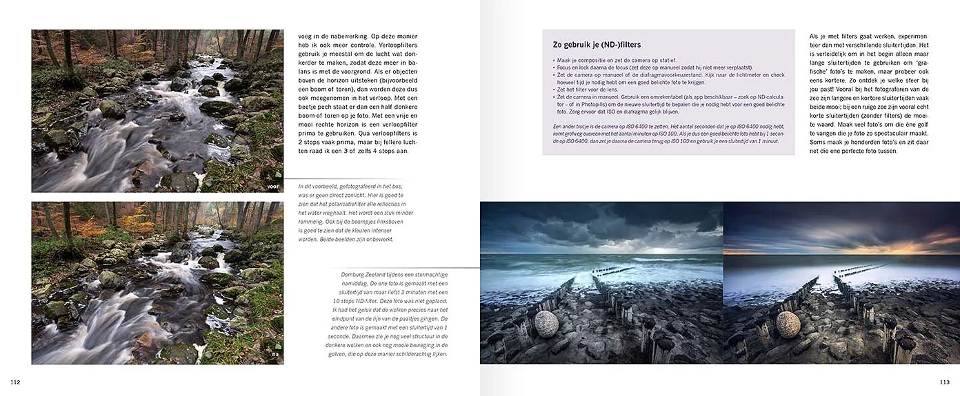 Handboek spectaculaire landschapsfotografie - Albert Dros, binnenwerkafbeelding