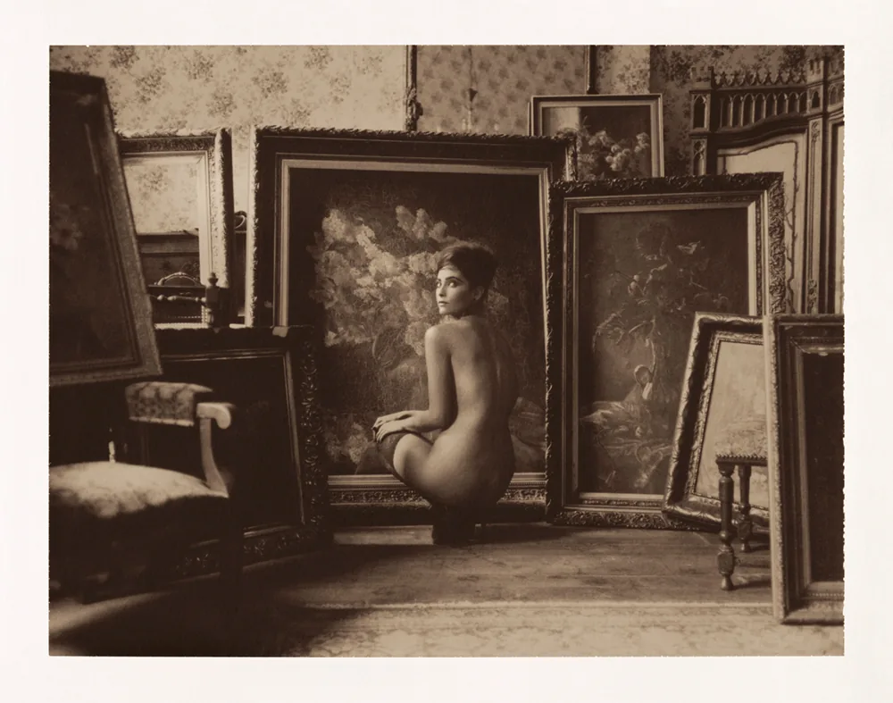 Polaroid photograph by Marc Lagrange titled Garden of Paintings