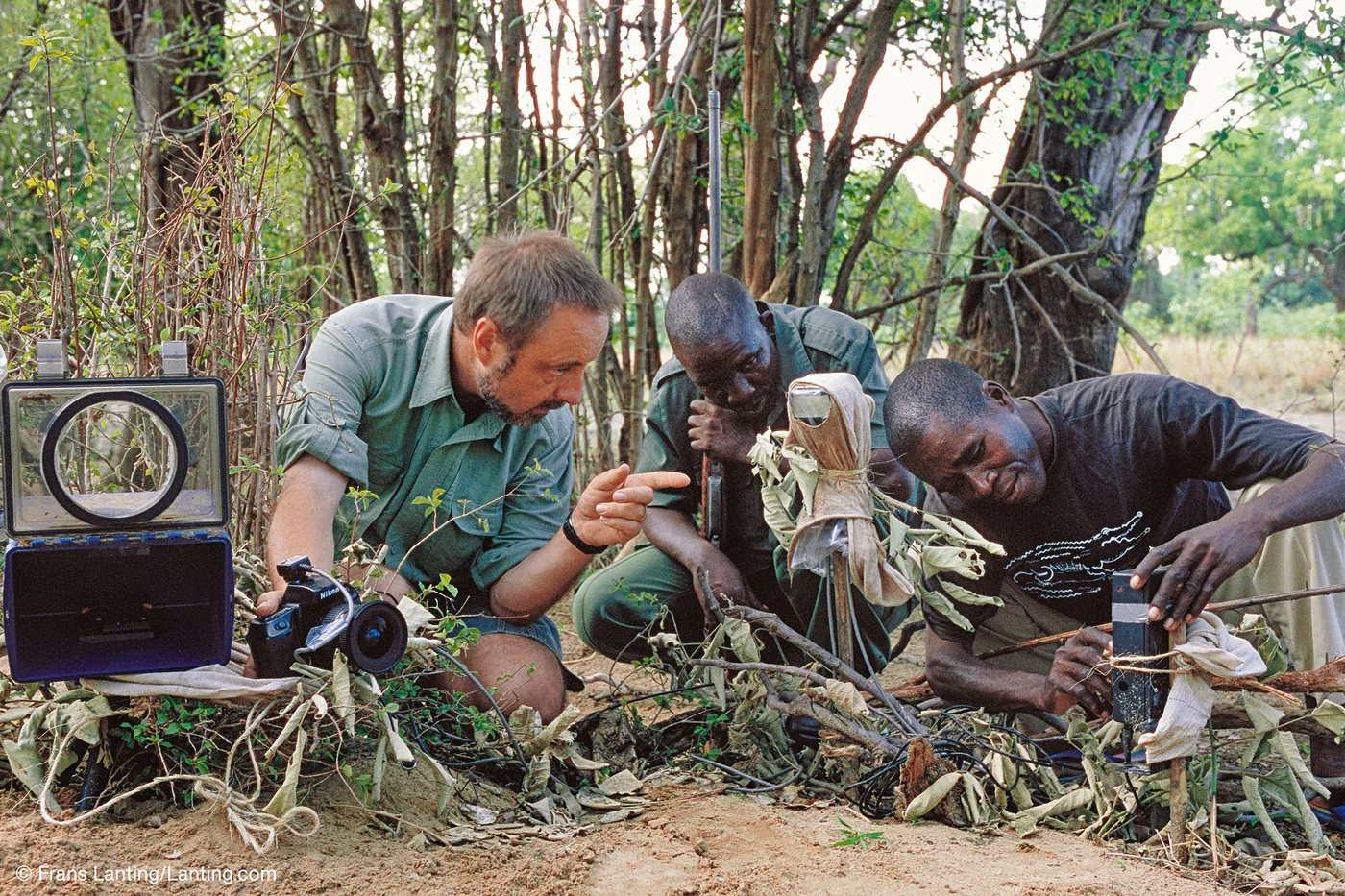 Frans Lanting at work in Africa