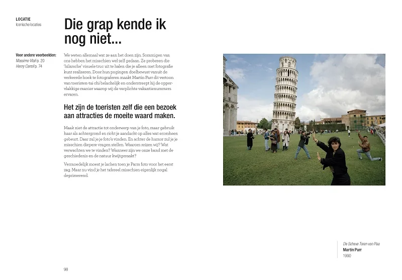 pagina uit het boek Lees dit als je topfoto's van plekken wilt maken van Henry Carroll