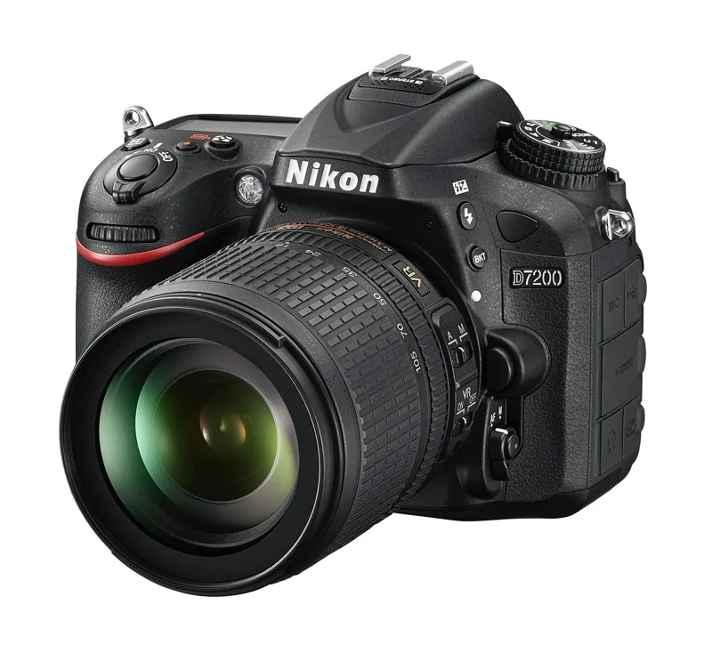 Nikon D7200 SLR camera with lens
