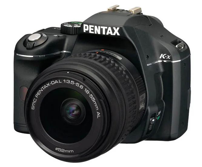 Pentax K-x-spiegelreflexcamera met objectief