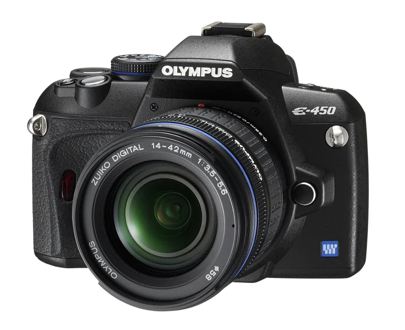 Olympus E-450-spiegelreflexcamera met objectief