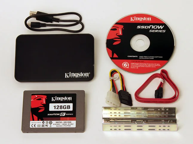 Kingston SSDNow V Series 128 GB MLC SSD Bundle Kit, zelf inbouwen of even laten doen.