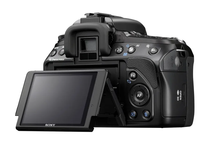 Sony A500 achterkant