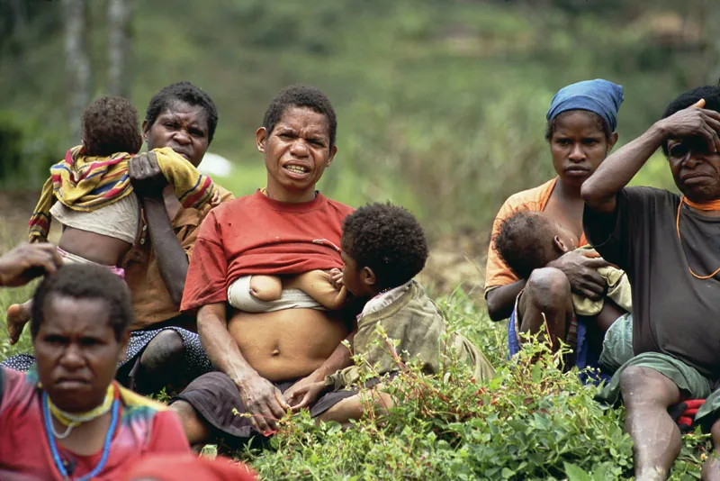 photo: Tom van der Leij - residents of Irian Jaya