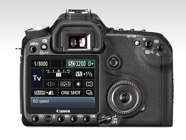 Instellingenscherm op de Canon EOS 50D