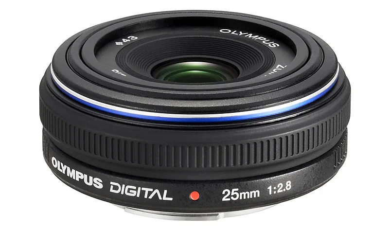 Slim 25 mm lens for Olympus