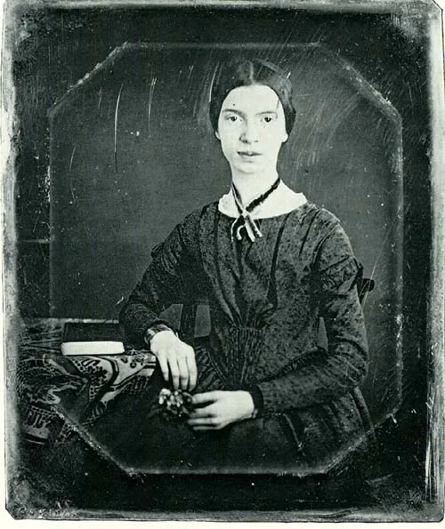 Een Daguerreotype van dichteres Emily Dickinson omstreeks 1846.