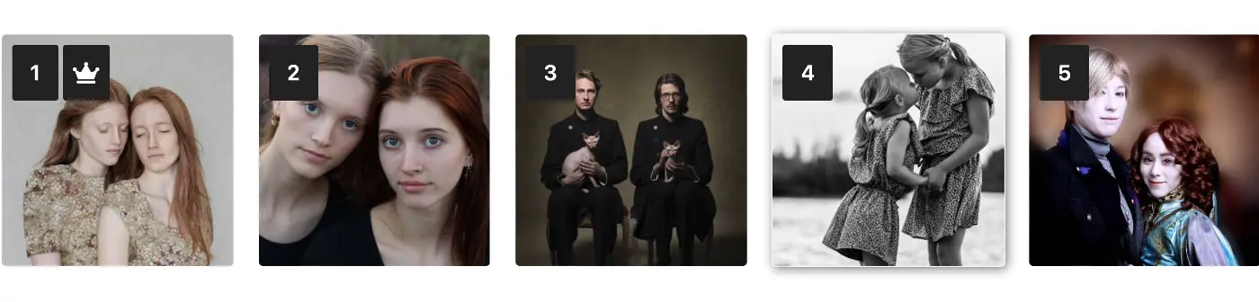 Winners of Fotografie.nl’s 2023 Duos in Beeld Photo Competition