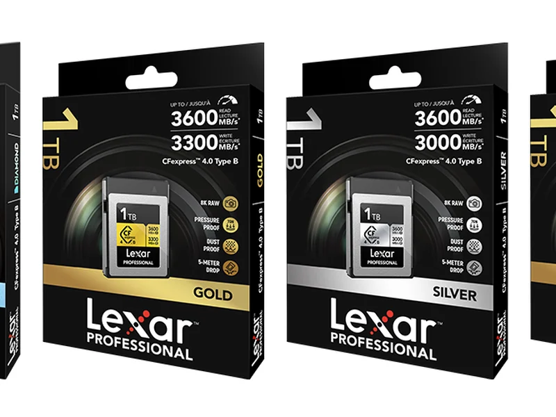 Lexar CFexpress 4.0 Type A and Type B memory cards