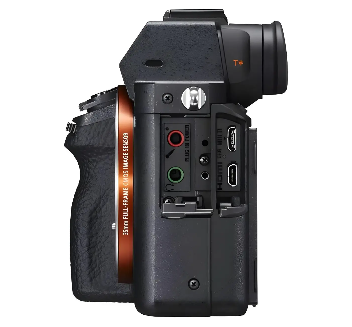 Side view of the Sony Alpha A7S II