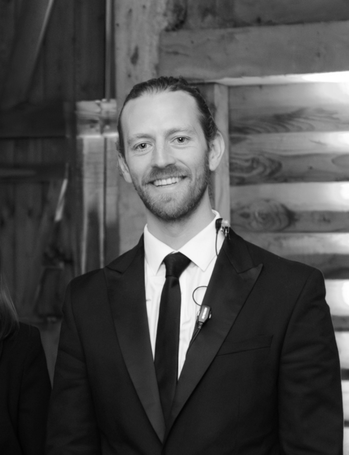 Photo of Alexander Legret in waistcoat & bow tie