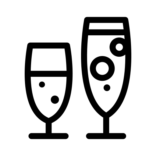 Champagne flute icon