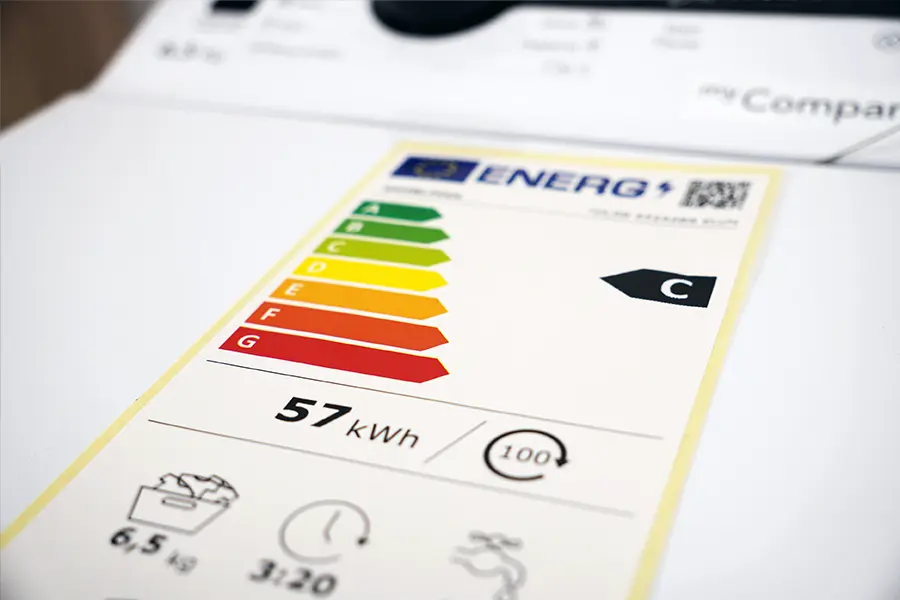 Classe Energetique Lave-linge Top sur etiquette energie