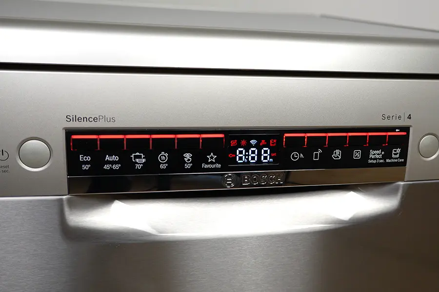 design panneau de commande lave-vaisselle Bosch