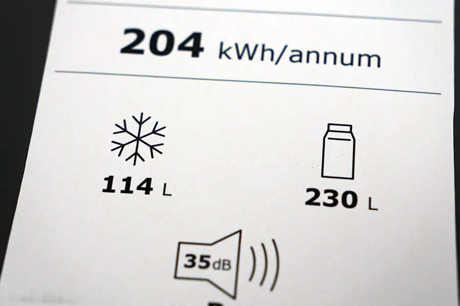 volume refrigerateur congelateur