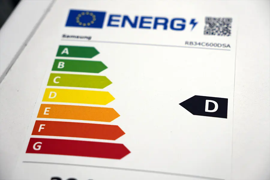 classe energie D refrigerateur congelateur