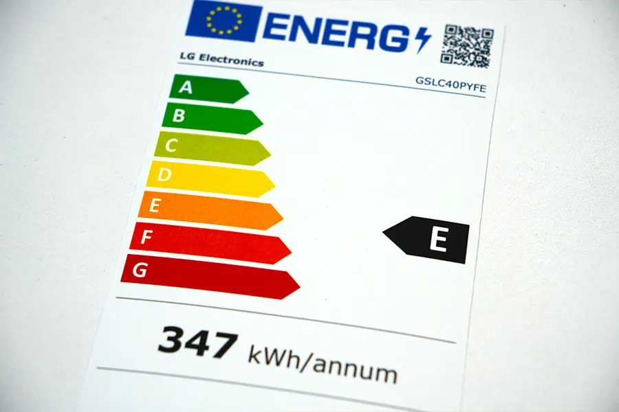 performance energetique etiquette energie frigo americain