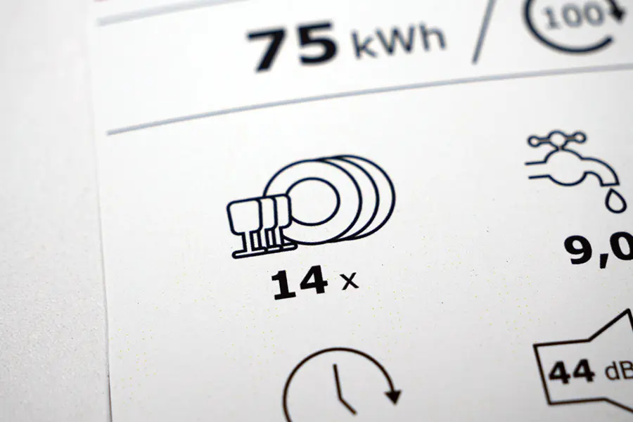 nombre de couverts etiquette energie Lave-vaisselle