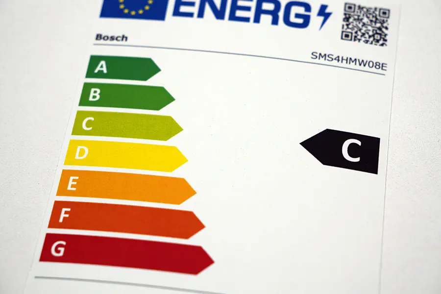classe energetique etiuette energie lave-vaisselle