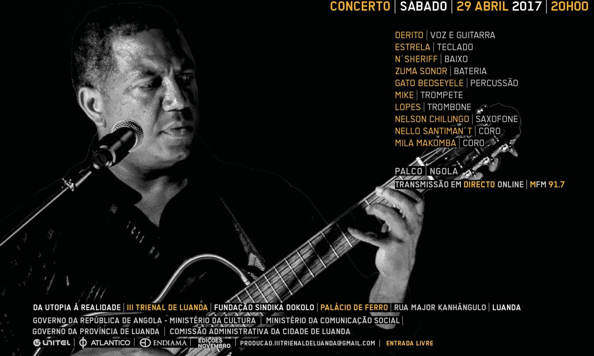 Derito canta “Saudades” com “Discernimento” na Trienal de Luanda 