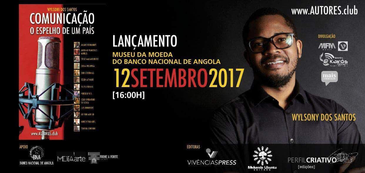 Jornalista Wilsony dos Santos lança seu primeiro livro em Luanda