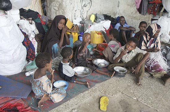 Fome atinge países da África Subsaariana