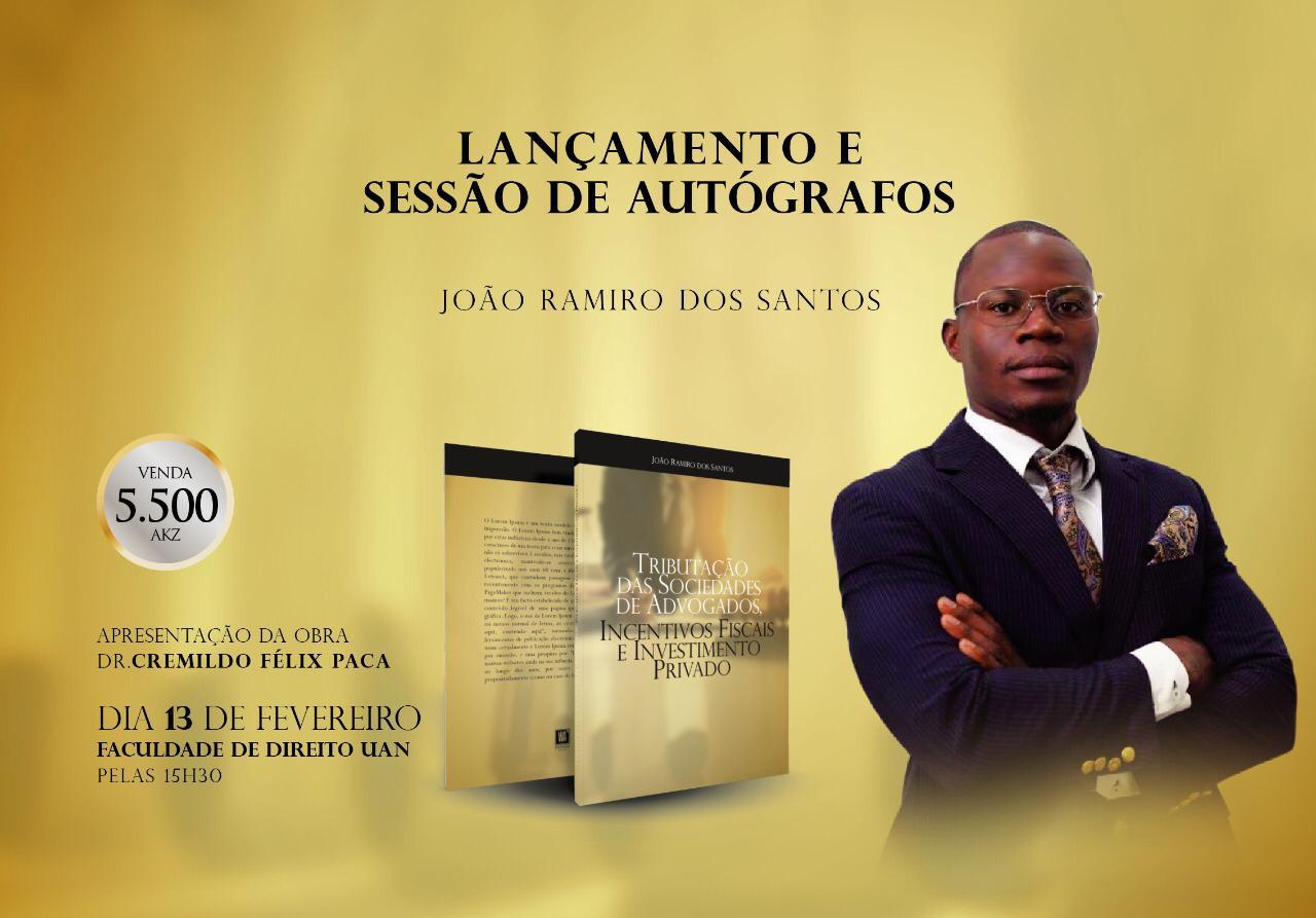 Obra científica sobre “Tributação das Sociedades de Advogados” será lançada em Luanda