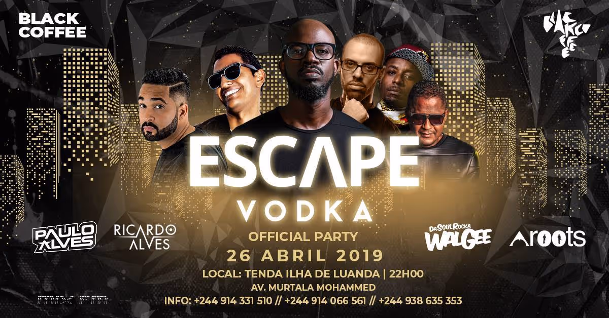 Black Coffee anima “Escape Vodka”