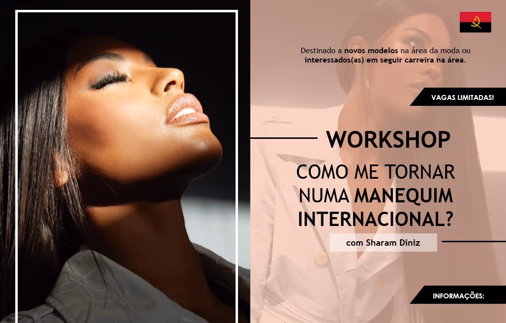 Sharam Diniz lança workshop online sobre como se tornar uma manequim internacional