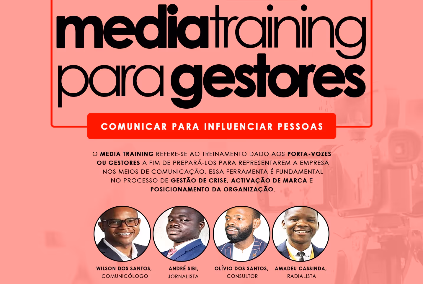 Organizações promovem “Formação de media training para gestores e porta-vozes”