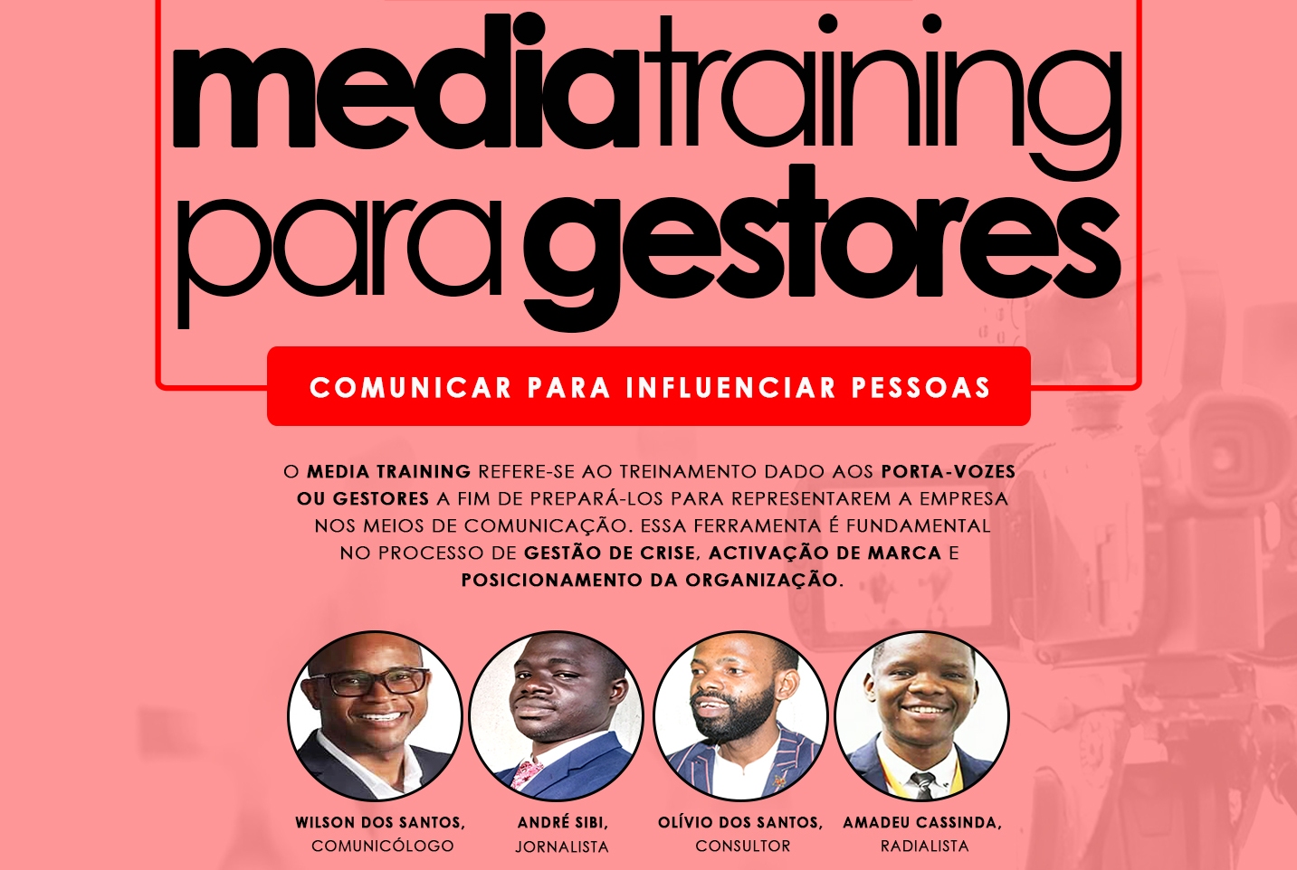 Organizações promovem “Formação de media training para gestores e porta-vozes”