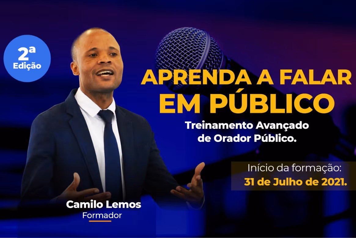 Camilo Lemos ministra treinamentos avançados de fala em público e assessoria de imprensa