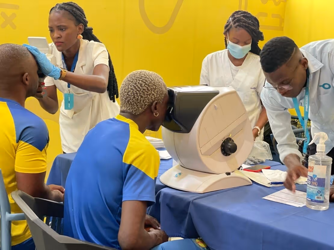 Centrooptico leva saúde visual e auditiva a centenas de atletas em Angola