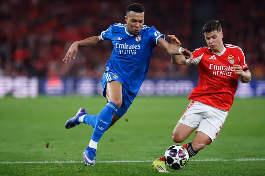 Mbappé falha confronto decisivo com o Benfica por lesão persistente