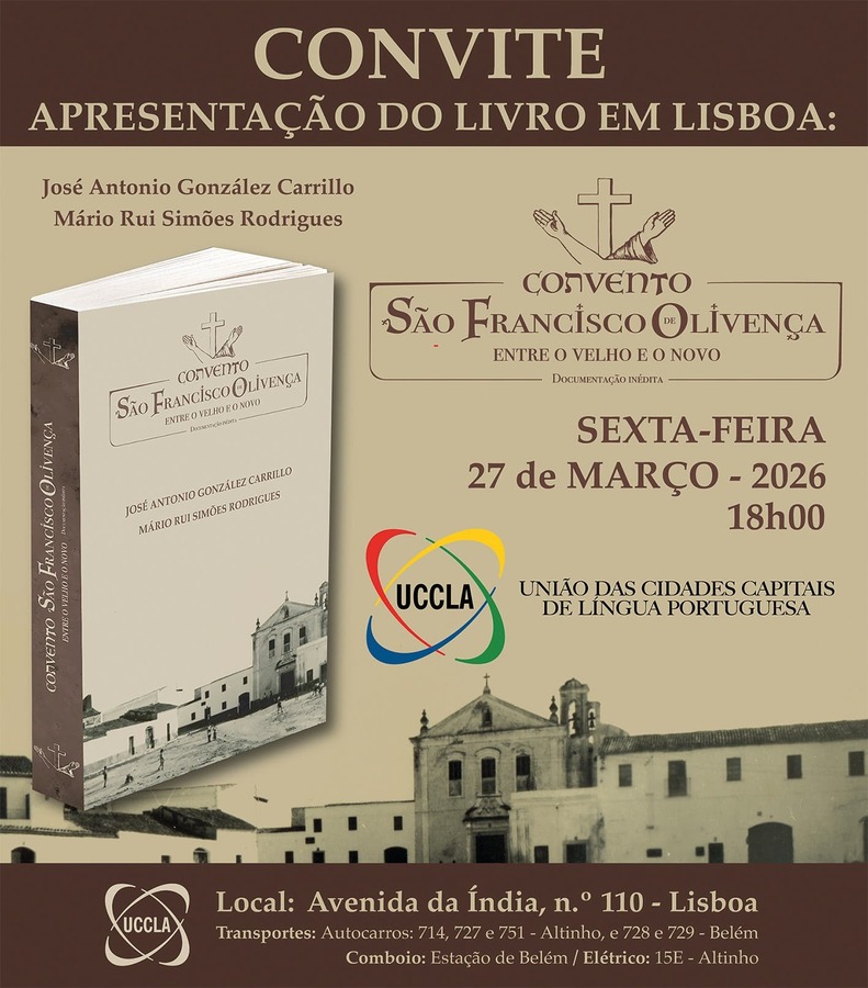 Livro revela segredos históricos do Convento de São Francisco de Olivença
